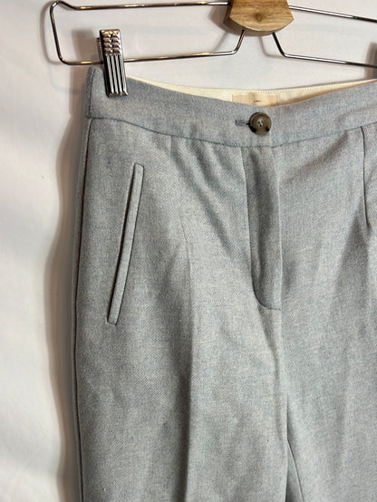 SEZANE. Blue wide-leg trousers, size 34