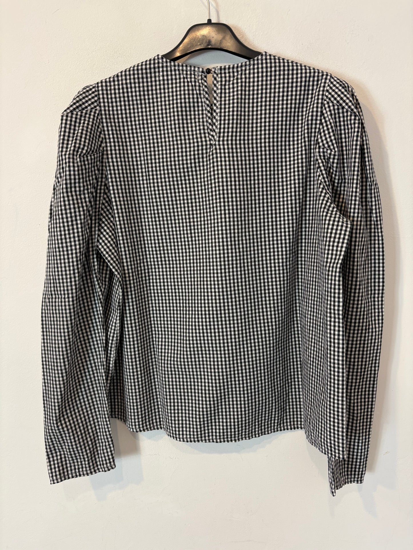 EXCUSEZ MOI. Blusa vichy detalle mangas