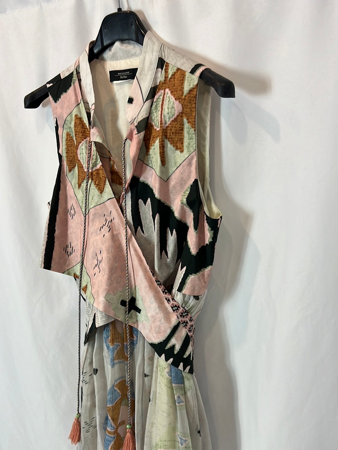 WEEKEND MAxMARA. Double-textured midi dress. TS