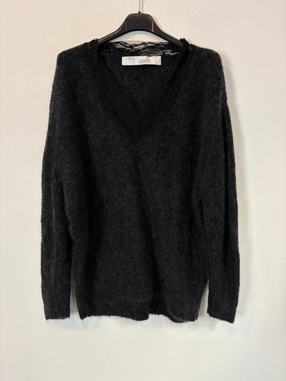 IRO. Jersey  marengo encaje