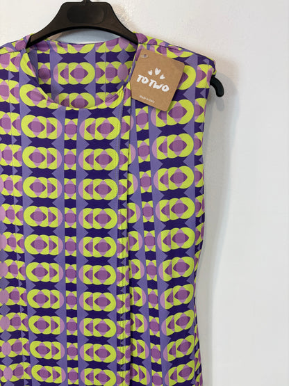 OTRAS. Top largo cruzado estampado. T S