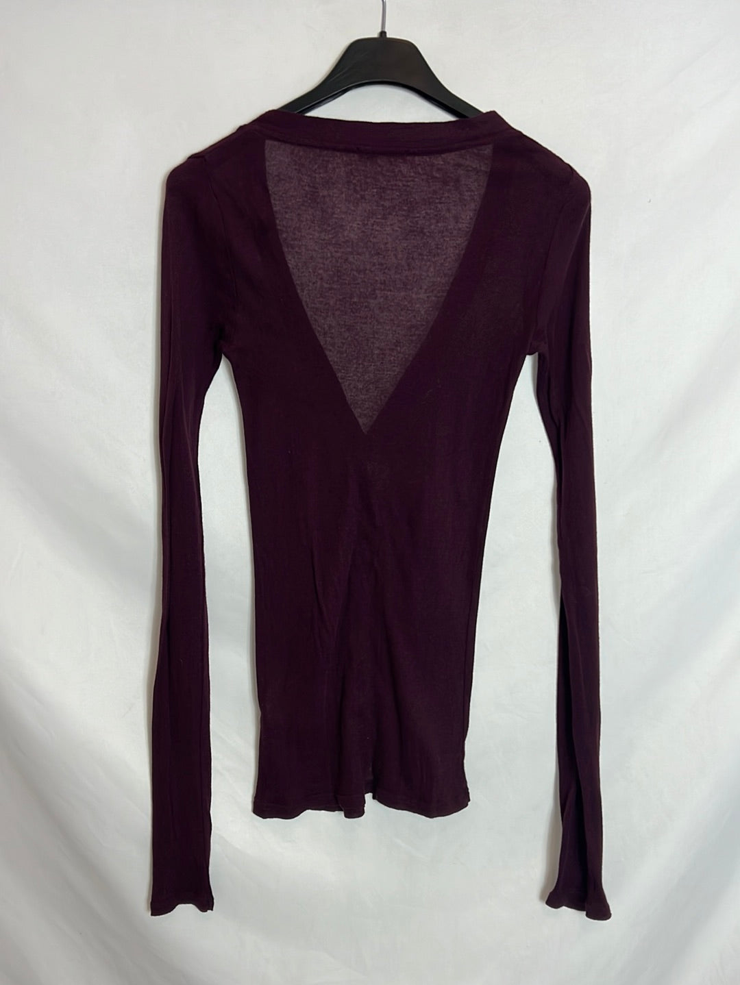 AMERICAN VINTAGE. Rebeca algodon burdeos. T S