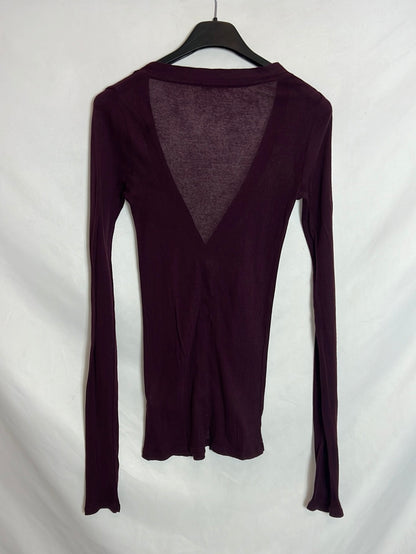 AMERICAN VINTAGE. Rebeca algodon burdeos. T S