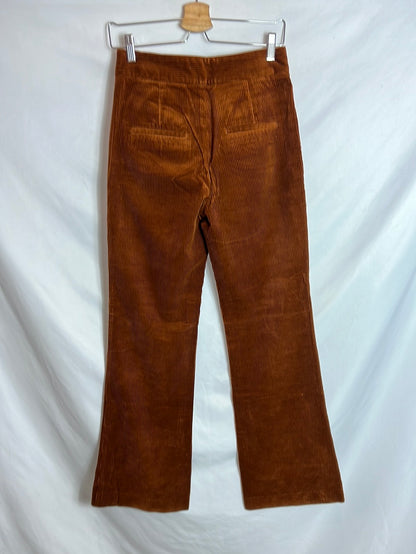 ZARA. Wide-leg corduroy trousers. TS