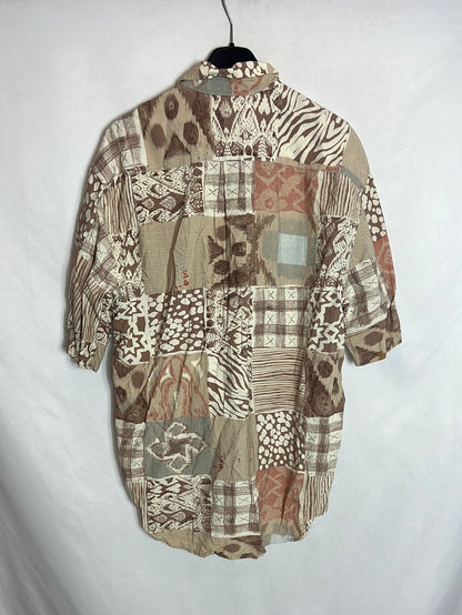 FUNCTIONAL PEYTON. Camisa vintage estampada. T 2(M)
