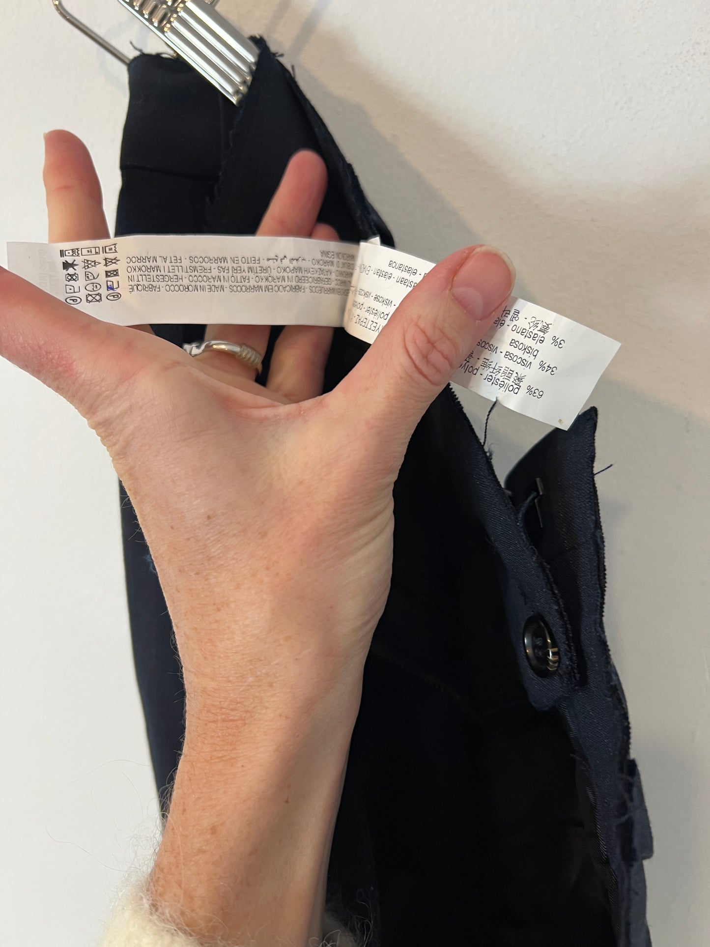 ZARA.Pantalón rayas dipomáticas