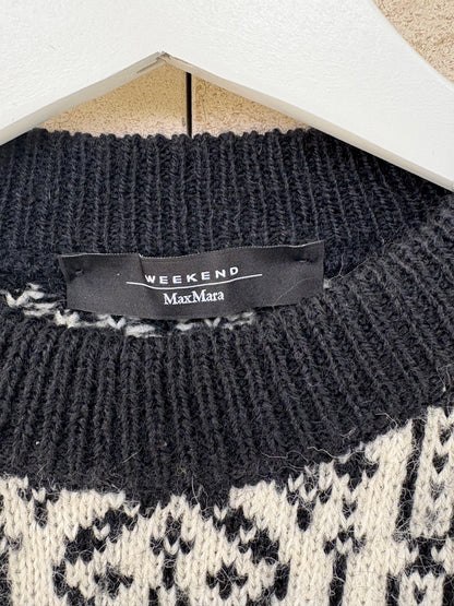 WEEKEND MaxMara. Jersey greca lana y alpaca