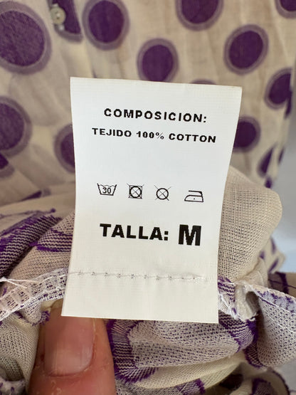 BYAN. Vestido algodón lunares T.m