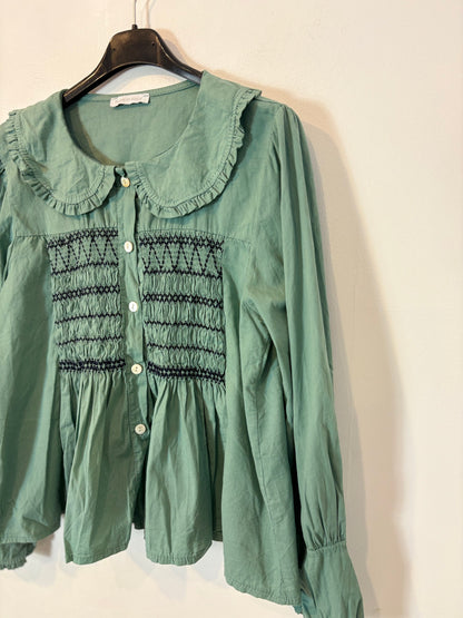 Blusa verde nido de abeja