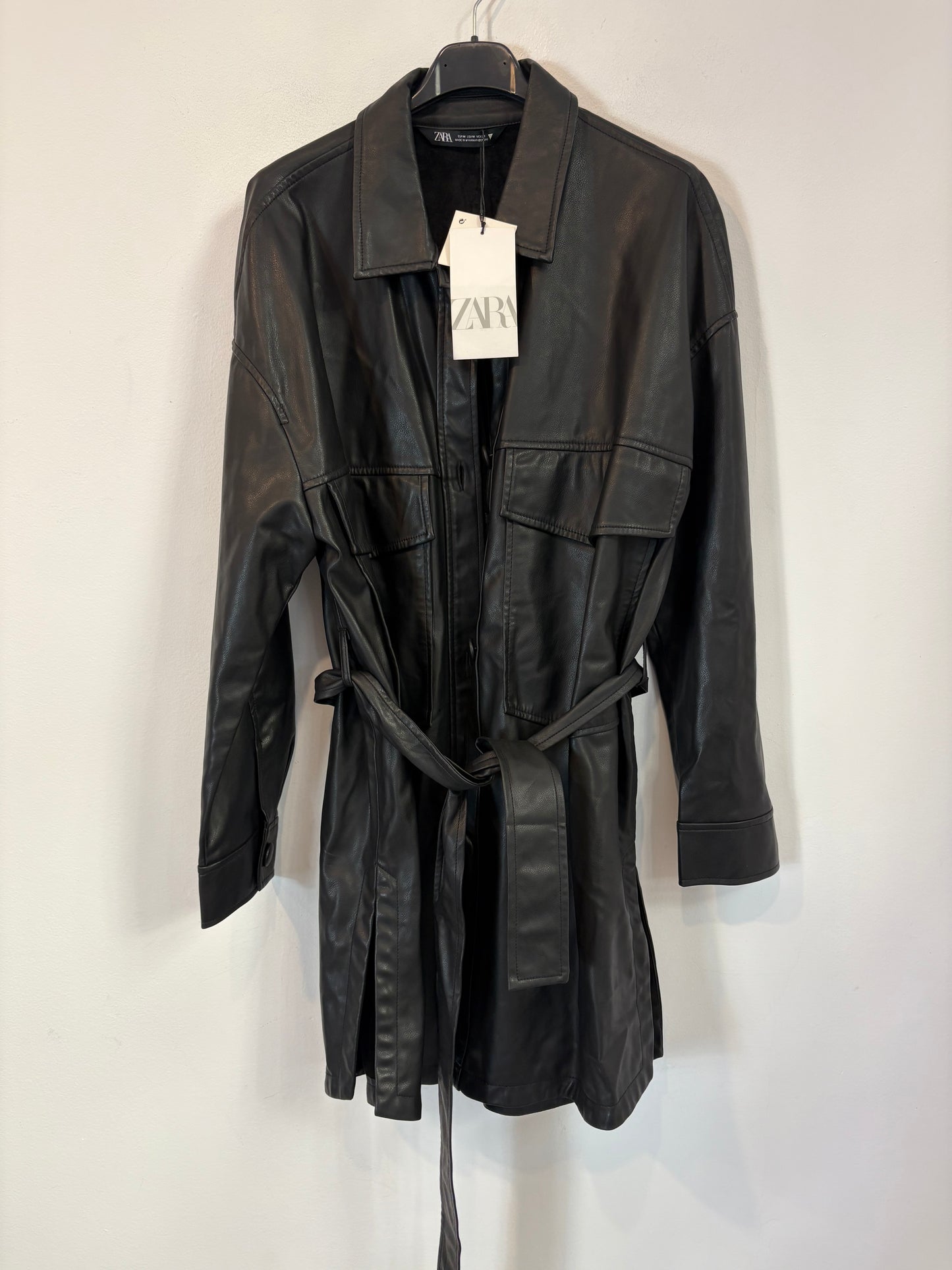 ZARA. Jacket with mottled gray wool. TS