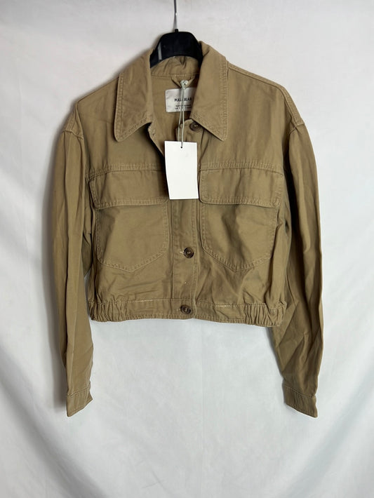 PULL&amp;BEA. Beige cropped jacket. T.S.