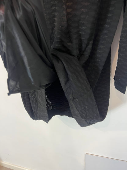 MISSONI. Black dress with shiny thread texture. Size 42