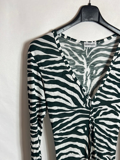 TOMTOM. Vestido largo estampado. T S