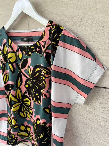 MAxMARA. Camiseta rayas y dibujo