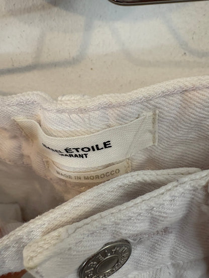 ISABEL MARANT. Denim blanco bordados