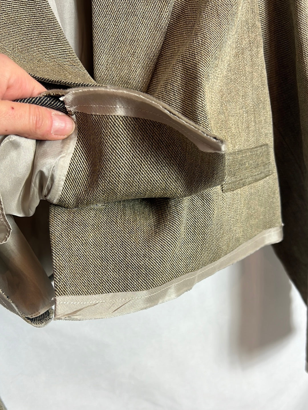 ZARA. Total look verde jaspeado. T XS