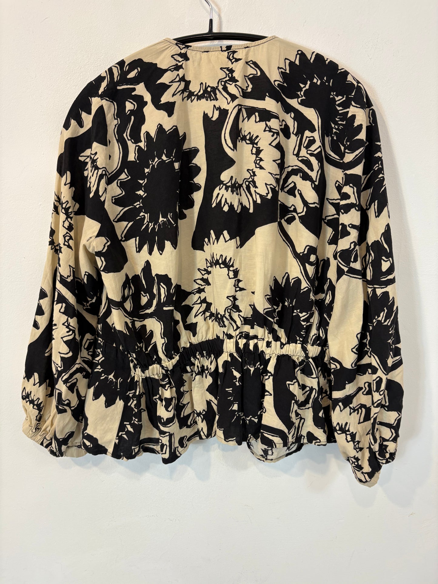 BA&SH. Blusa estampada lazadas