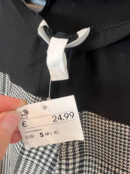 H&M. Pantalón culotte pata de gallo premamá. T S