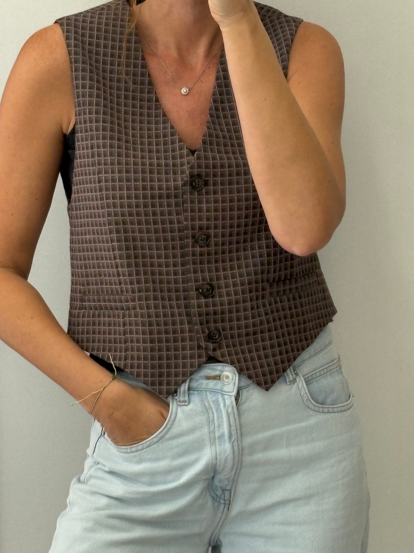 ZARA. Black stretch knit top. TL