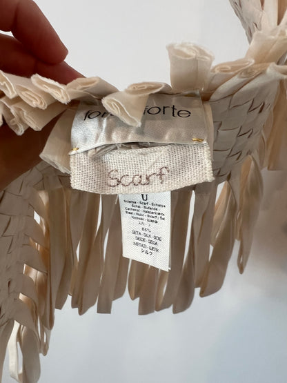 FORTE FORTE. Bufanda trenzada seda