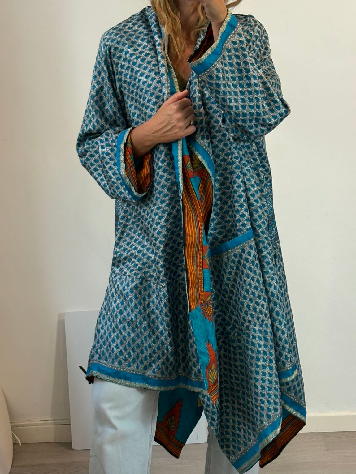 Kimono reversible estampado