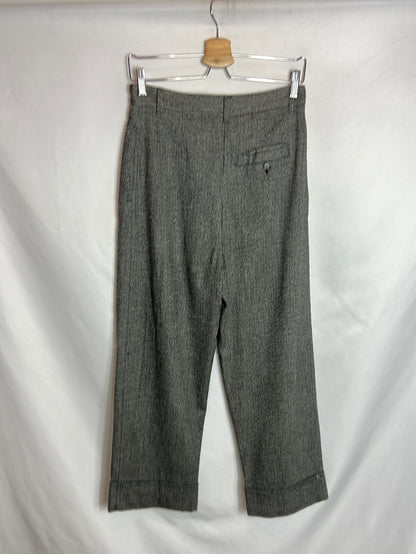 ZARA. Pantalones slouchy jaspeados. T S