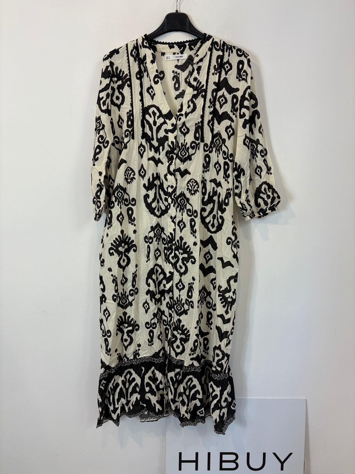 SFERA. Vestido largo/kimono con lino. T M
