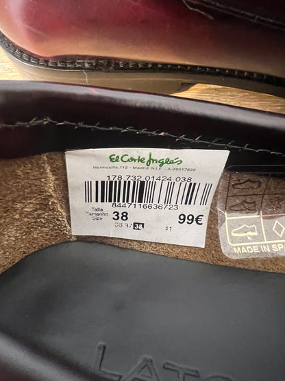 LATOUCHE. Mocasín burdeos piel. T 38