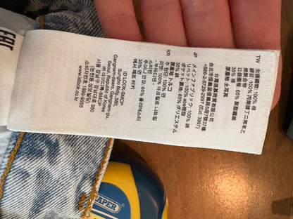 SANDRO. Denim recto flores. T 38