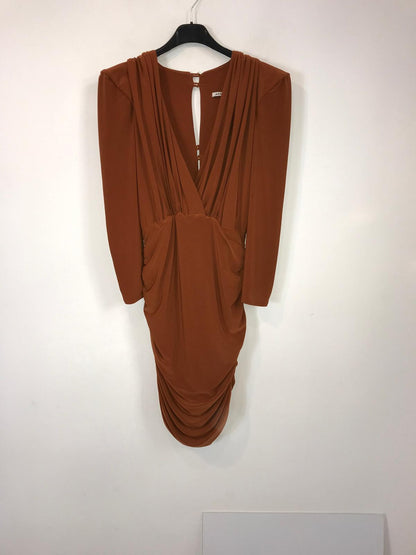 MERYFOR. Vestido corto punto seda caldero