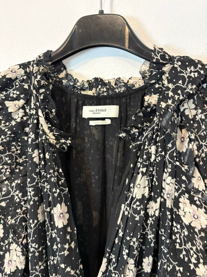 ISABEL MARANT ÉTOILE. Vestido negro flores