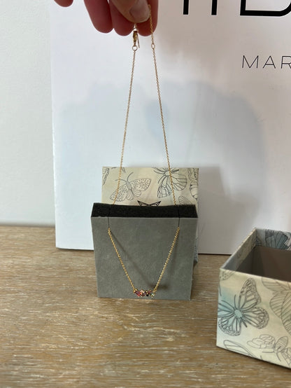 APODEMIA. Colored stone choker