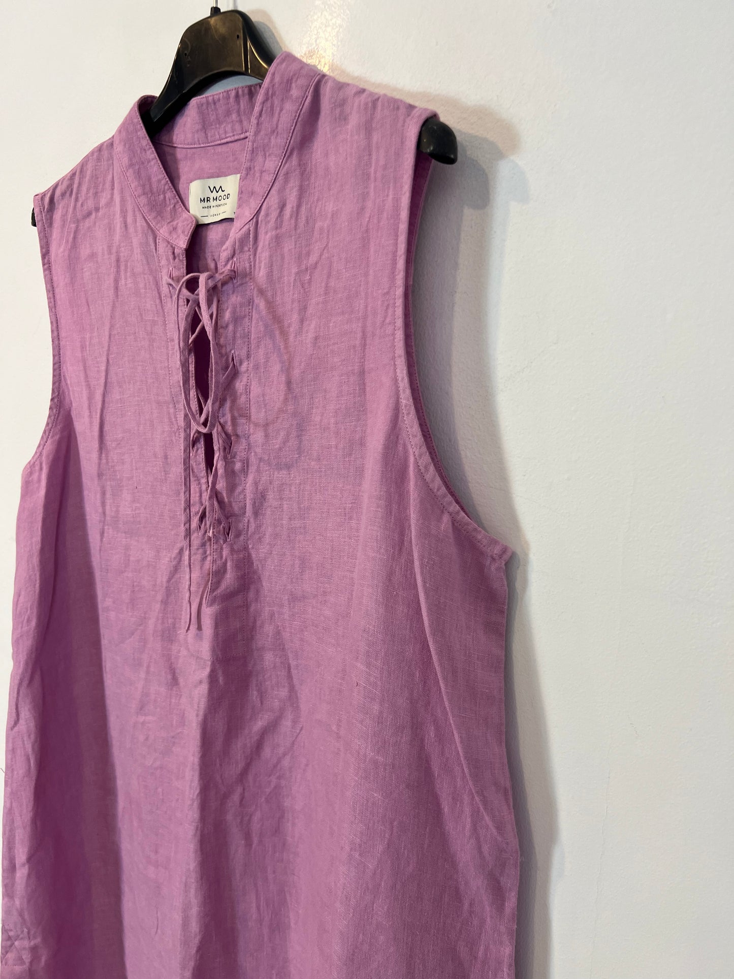 MR MOOD. Vestido malva lino  T.1(s)
