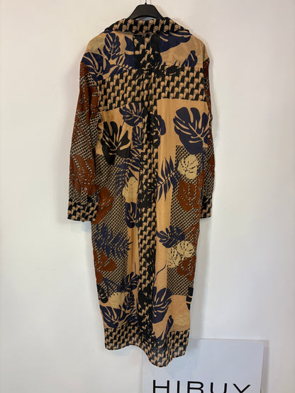 LLOYD´S . Vestido midi camisero estampado