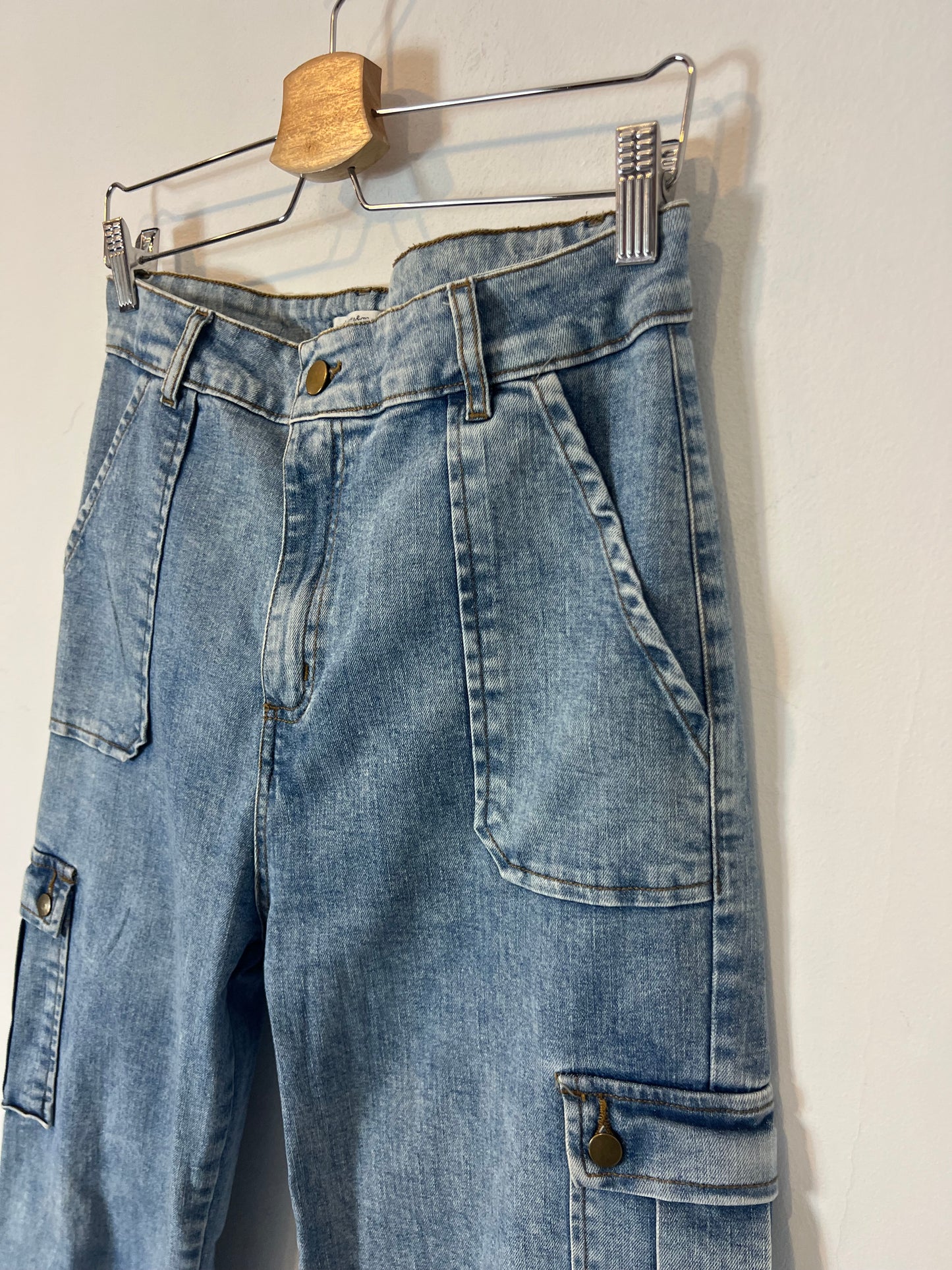 RENATTA&GO. Denim recto cargo. T 38