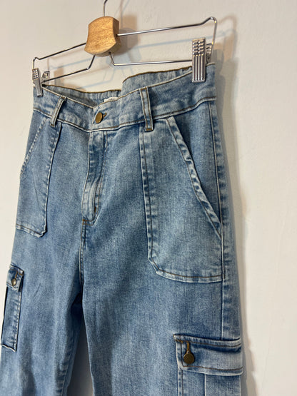 RENATTA&GO. Denim recto cargo. T 38