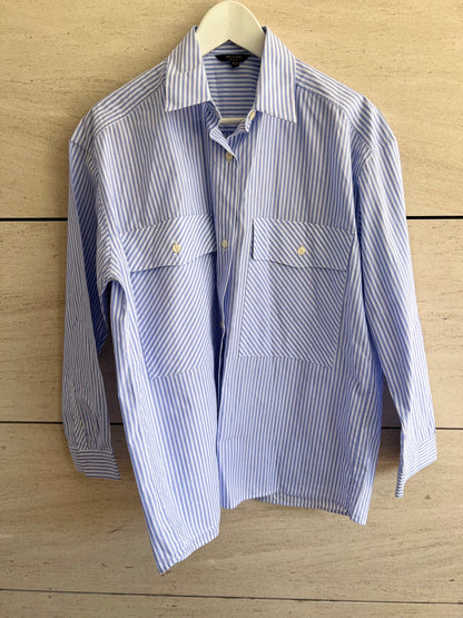 MASSIMO DUTTI. Camisa rayas bolsillos. T XS