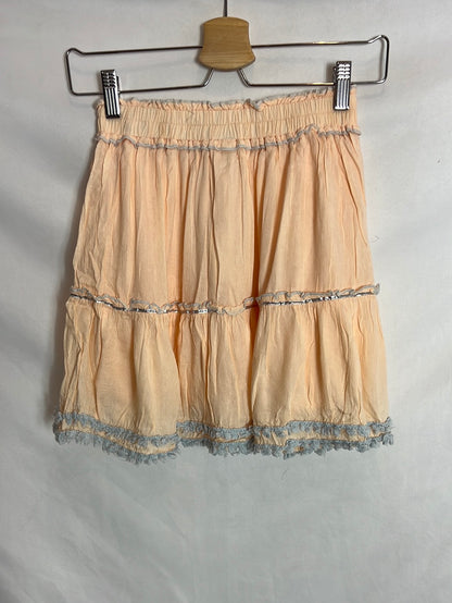 BOHEMY. Total look top y falda bordado y pedrería. T U (S)