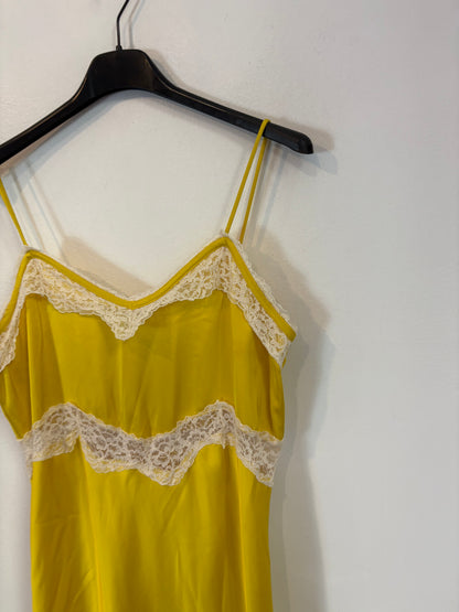 ZARA . Vestido largo lencero. T XS