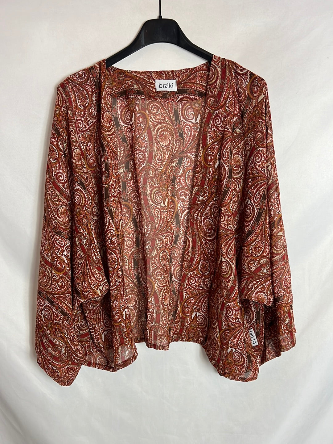 BIZIKI. Kimono estampado amebas. T U (s/m)