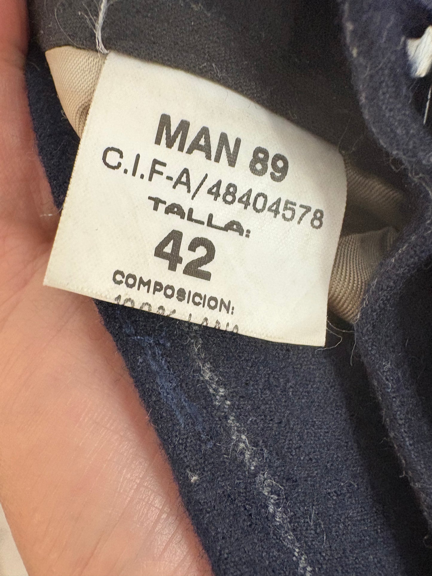 MAN 1924. Tarje de chaqueta azul rayas