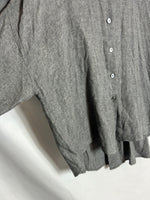 TCN. Camisa gris jaspeada textura. T S