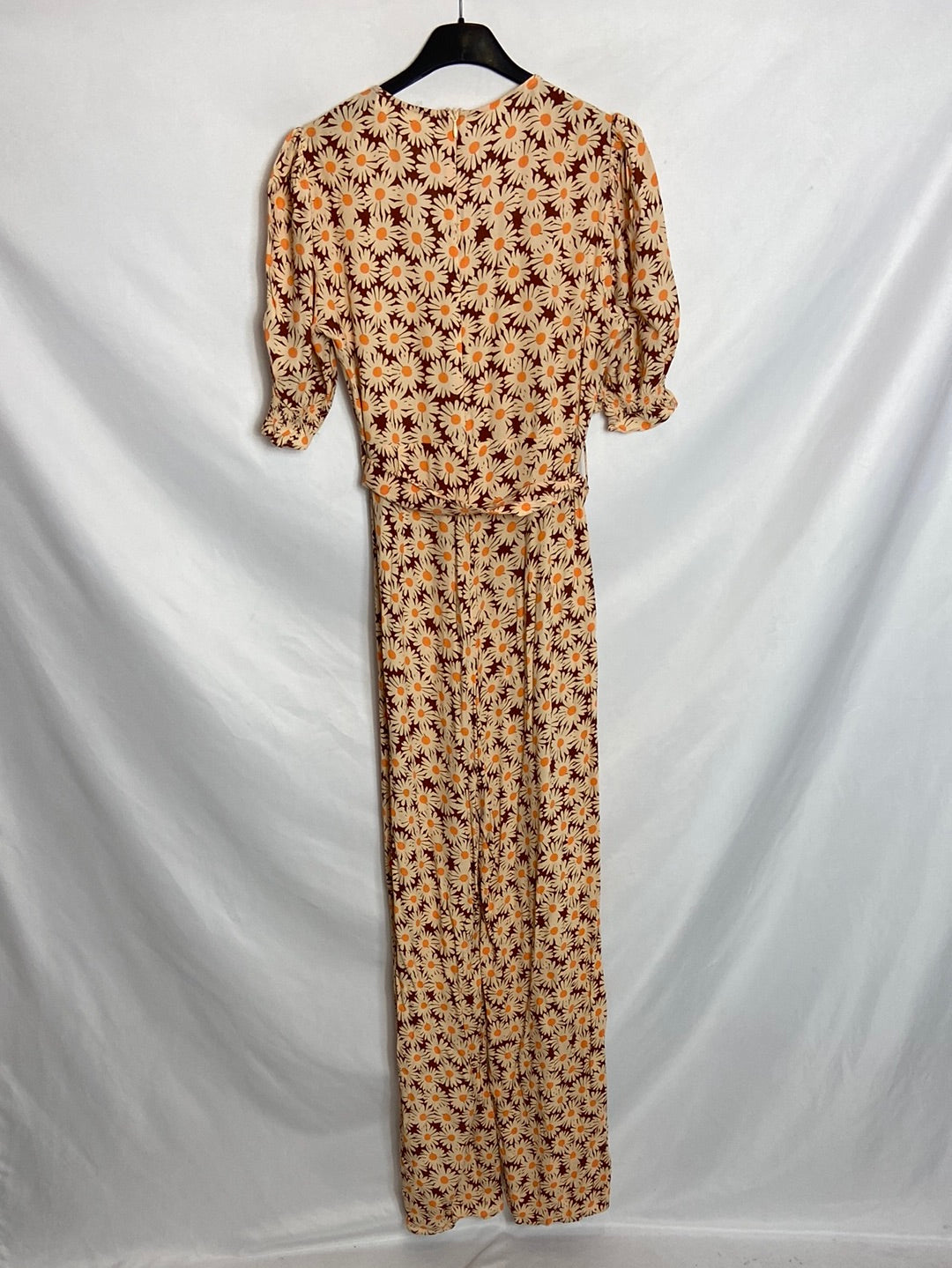 MANGO. Daisy print jumpsuit, size XS