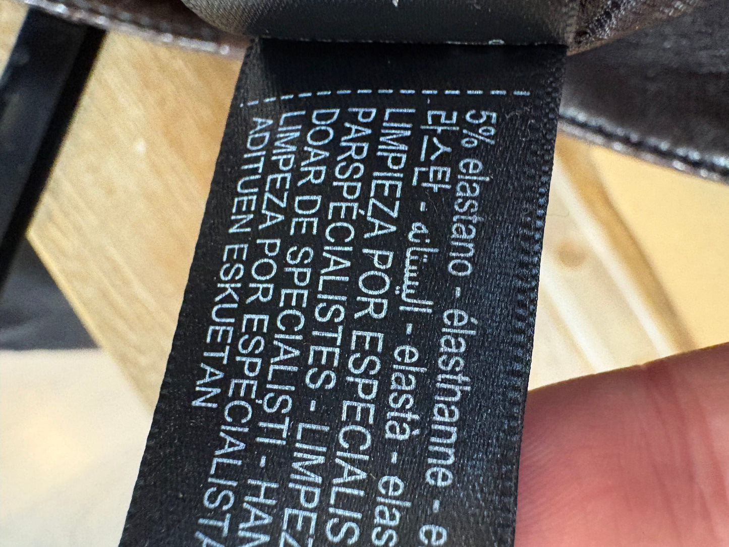 ZARA. Black stretch knit top. TL