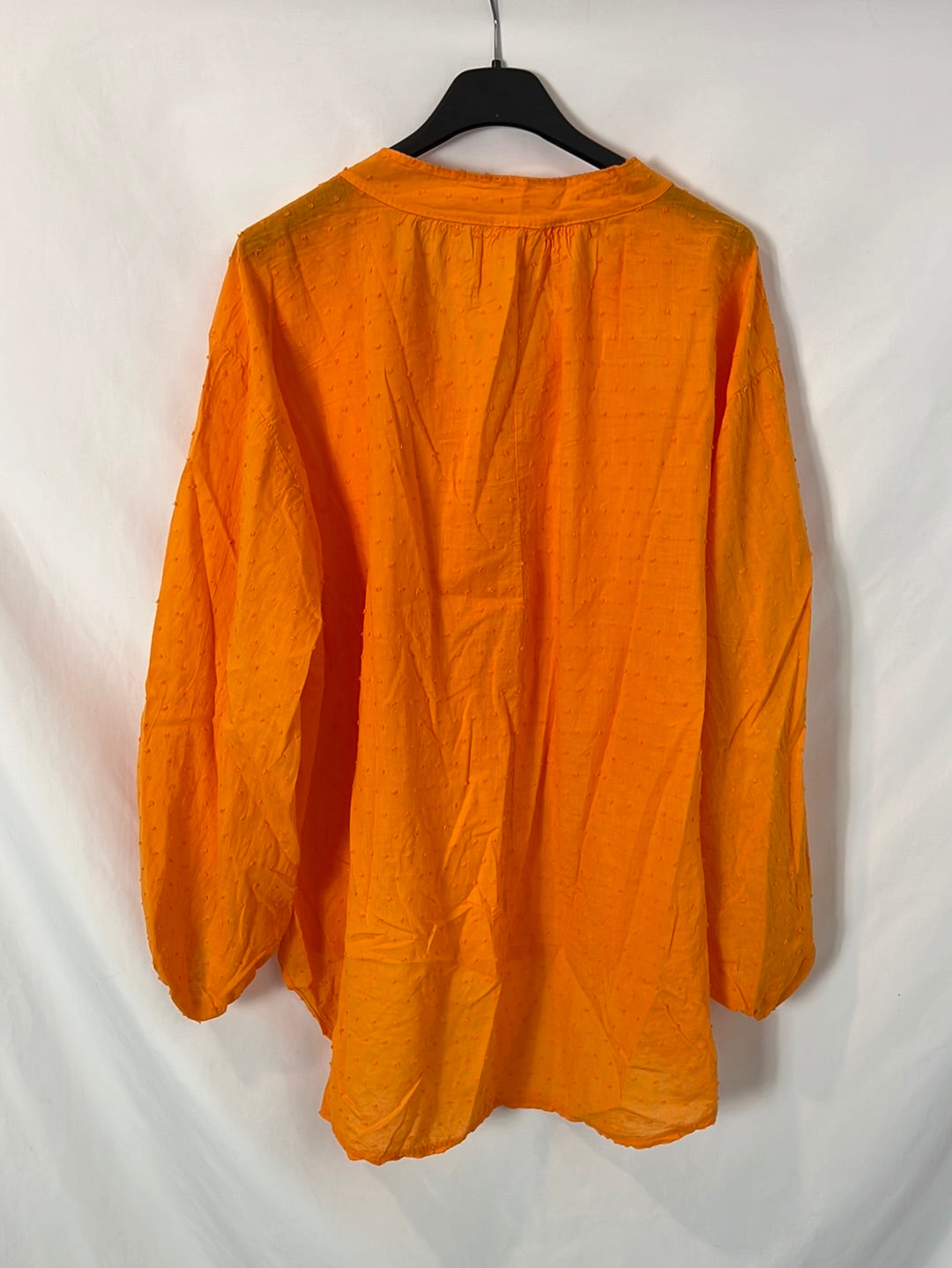 MINDTRAVELER. Blusa naranja plumeti. T M/L