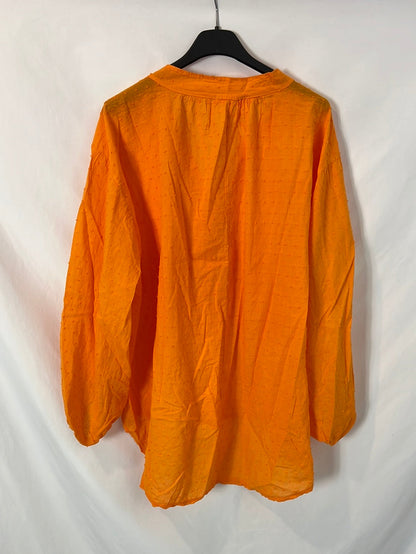 MINDTRAVELER. Blusa naranja plumeti. T M/L