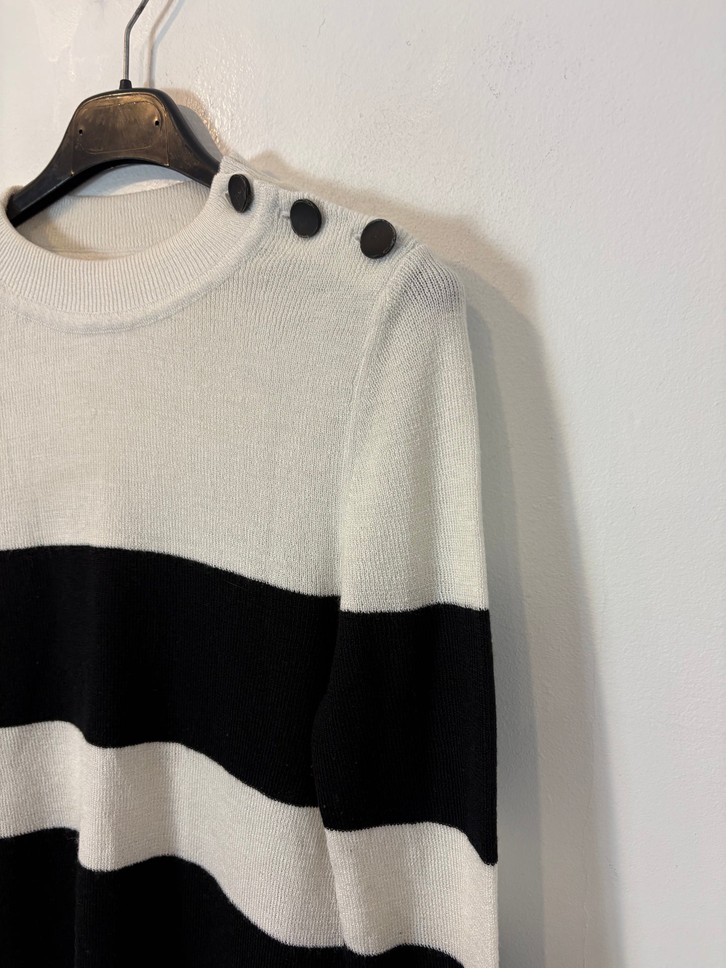 ANINE BING. Jersey fino rayas