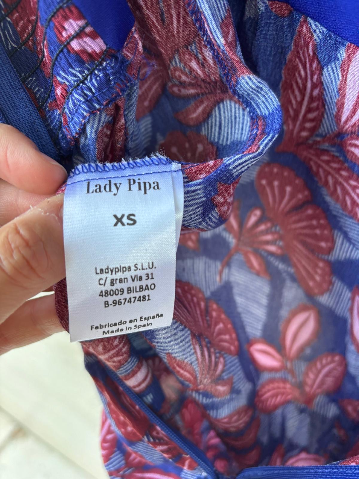 LADY PIPA. Mono largo estampado manga farol