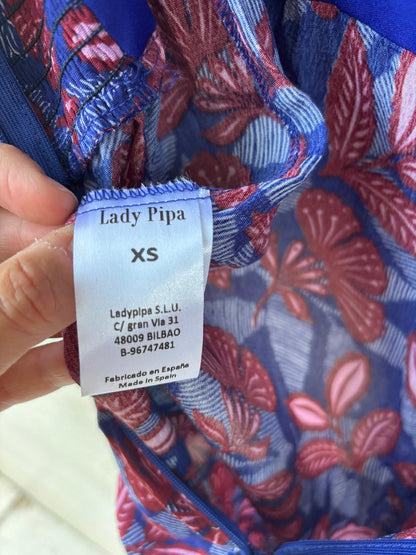 LADY PIPA. Mono largo estampado manga farol