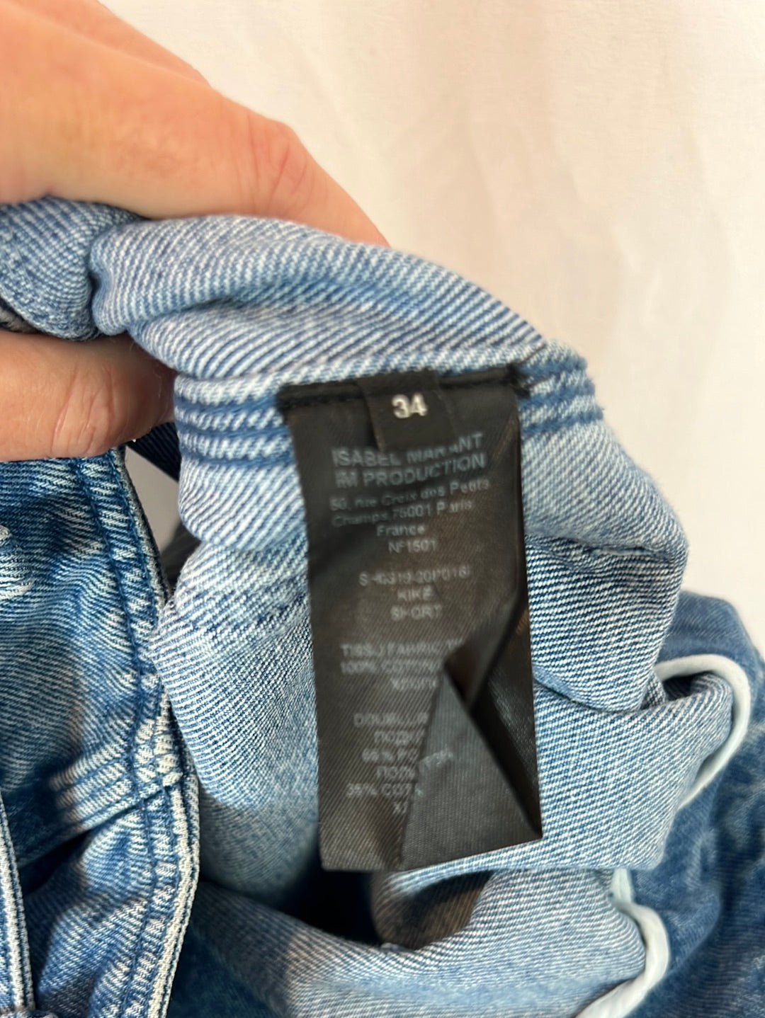 ISABEL MARANT. Slouchy denim shorts T.34